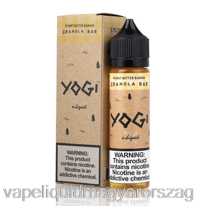Mogyoróvaj Banán Granola Szelet - Yogi E-liquid - 60ml 0mg Vape Folyadék